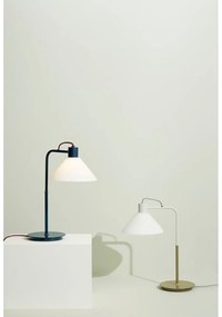 Biela stolová lampa so skleneným tienidlom (výška 44 cm) Spot – Hübsch