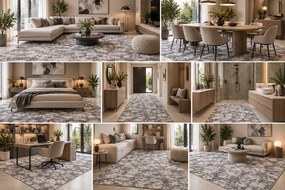 Koberec Rabbit New Cawy GREY/SILVER rozmery koberec: 160x220 cm