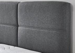 Posteľ Domango 180x200 cm, stredne šedá látka