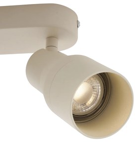Zaoblené stropné bodové svetlo béžové GU10 50 mm 3-svetlo - Stanley