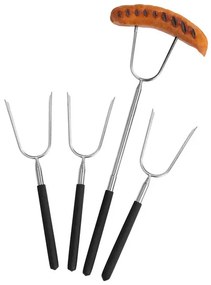 GRILLMEISTER Teleskopické grilovacie ražne, 4 kusy (100350320)