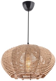 Závesné svietidlo jutové krémové