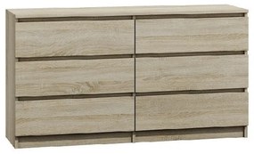 Komoda 6 zásuviek Malva 140 cm Dub Sonoma