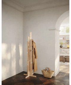 Vešiak z borovicového dreva v prírodnej farbe 60x186 cm Keeper – Karup Design