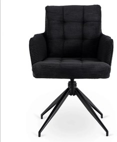 Otočná stolička MIA čierna