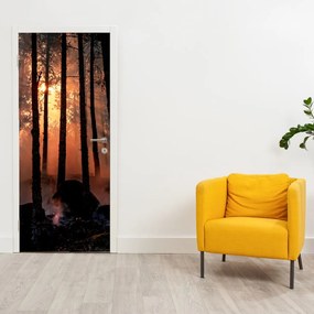 Fototapeta na dvere - Temný les (95x205cm)
