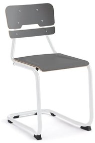 Školská stolička LEGERE I, V 450 mm, biela, antracit