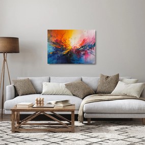 Sklenený obraz - Farebná abstrakcia (70x50 cm)