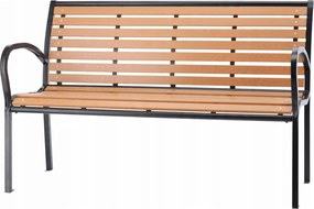 Garden Line ZÁHRADNÁ LAVICA 125 x 60 x 80 CM HNEDÁ *0865