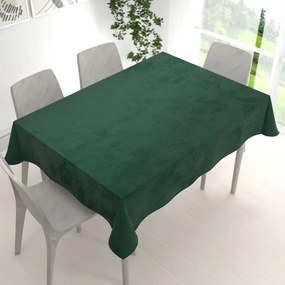 Biante Veľký zamatový obdĺžnikový obrus Velvet Premium SVP-040 Lesná zelená 160x200 cm