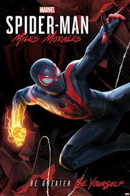 Plagát, Obraz - Spider-Man Miles Morales - Cybernetic Swing, (61 x 91.5 cm)