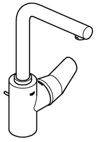 GROHE 23054003 - Umývadlová batéria EURODISC COSMOPOLITAN veľkosť L chróm