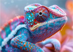 Obraz - Sfarbený chameleón (70x50 cm)