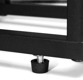 Stojan na kvety Munir čierna/dub remeselný