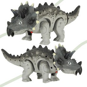 KIK Dinosaurus RC Triceratops na diaľkové ovládanie chodí svieti revú