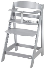 roba Detská drevená vysoká jedálenská stolička Sit Up (sivá/flex) (100306933)