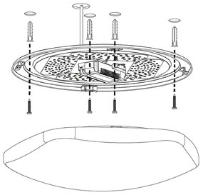 Eglo 97921 - LED RGB Stmievateľné stropné svietidlo TOTARI-C LED/34W/230V + DO