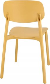 Plastová stolička LARA žltá