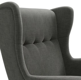 Kreslo VELO tmavosivé