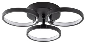 Stropné LED svietidlo Halka čierne
