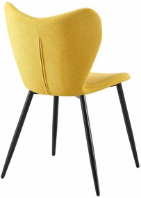Jedálenská stolička Maika látka - žltá