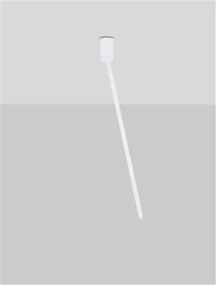 LED biele designové stropné svietidlo Ornos 70