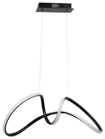 LED Luster na lanku TESORO LED/48W/230V čierna