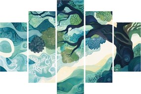 Obraz – Zelená koruna stromu života (150x105 cm)