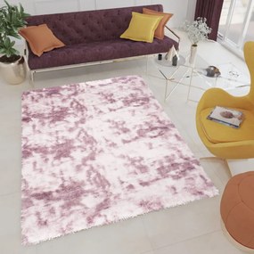 Plyšový koberec SILK Ombre - RUŽOVÝ