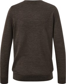 Pulóver z merino vlny, hnedý