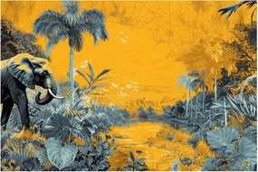 Obraz - Slon v prírode (90x60 cm)