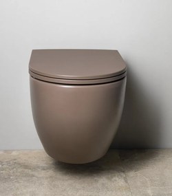 Isvea Isvea, INFINITY závesná WC misa, Rimless, 36,5x53cm, taupe, 10NF02005-2H