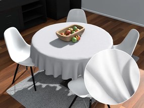 Biante Teflónový okrúhly obrus TF-027 Biely bez vzoru Ø 130 cm