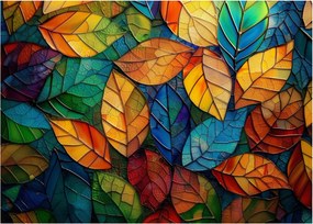 Obraz - Mozaika z listov (70x50 cm)