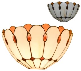 Vitráž nástenné svietidlo Tiffany Prezent 228 vzor 16 30*18 cm