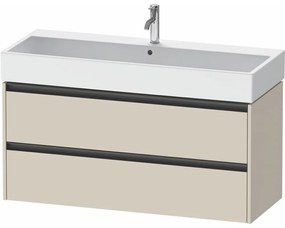 DURAVIT Ketho 2 závesná skrinka pod umývadlo, 2 zásuvky, 1184 x 460 x 549 mm, taupe super matná, K25279083830000