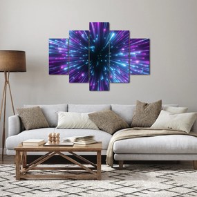 Obraz - Neónový priestor (150x105 cm)