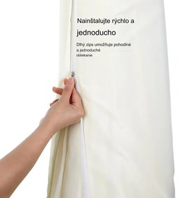 InternetovaZahrada Ochranný kryt na slnečník 3 m - béžový