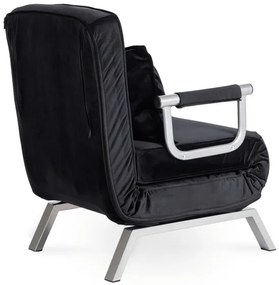 Kreslo pohovka rozkladacia PRATO čierna - vintino.sk