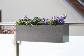 Balkónový hrantík BENNO, vláknocement, šírka 62 cm, sivý