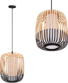 Toolight Toolight, stropné svietidlo 1xE27 APP1274-1CP, prírodná hnedá-čierna, OSW-00920