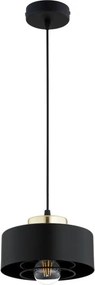 BRILAGI - Závesný luster na lanku SPRING 1xE27/60W/230V pr. 20 cm čierna/zlatá