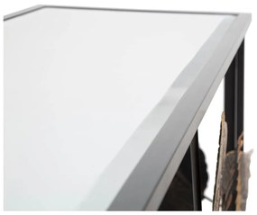 Čierny konzolový stolík 42x112 cm Glam Dark – Mauro Ferretti