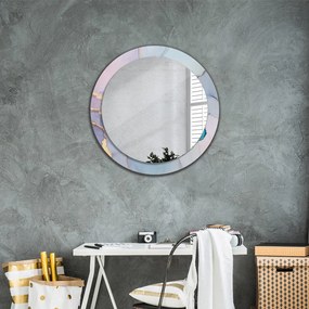 Okrúhle ozdobné zrkadlo Abstraktná tekutina fi 80 cm
