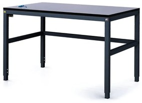 Alfa 3 Antistatický dielenský ESD stôl, 1200x800x745-985 mm, nastaviteľné podnožie