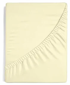 Napínacie prestieradlo na posteľ - Light Beige Jersey 100/220/25