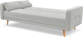 Svetlosivá rozkladacia pohovka Cosmopolitan Design Stuttgart, 212 cm