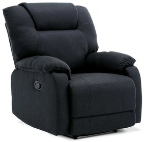 TV a relaxačné kreslo TV-4088 GREY2, manuálne polohovanie, poťah šedá látka