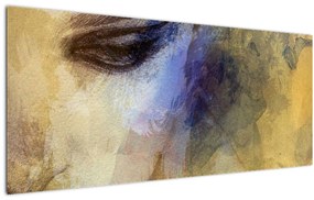 Obraz - Portrét ženy, kresba (120x50 cm)