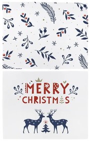 Vianočné látkové prestieranie v súprave 2 ks 45x35 cm Merry Blue Christmas - Butter Kings